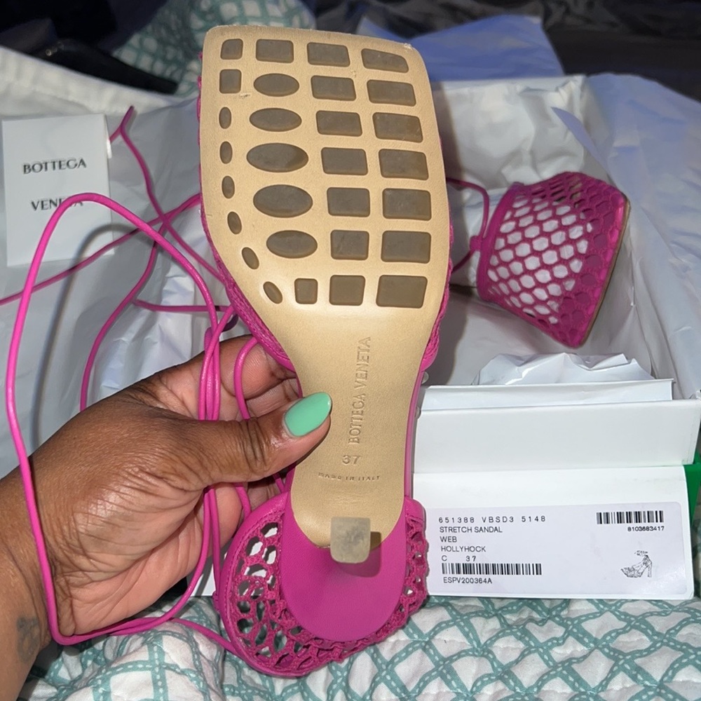 Sandal heel luxury bottega shoe sz 7 worn once!